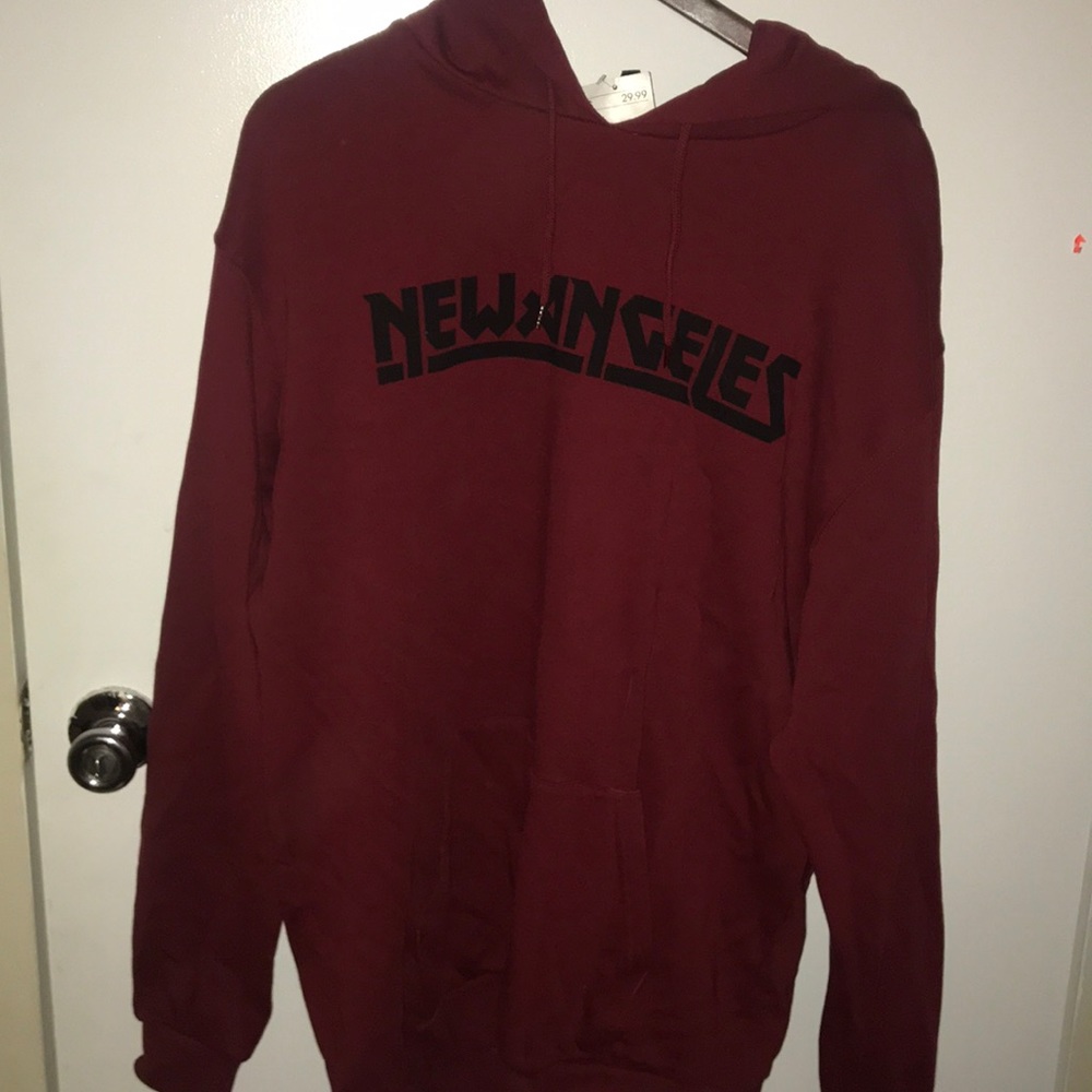 Burgundy hoodie
